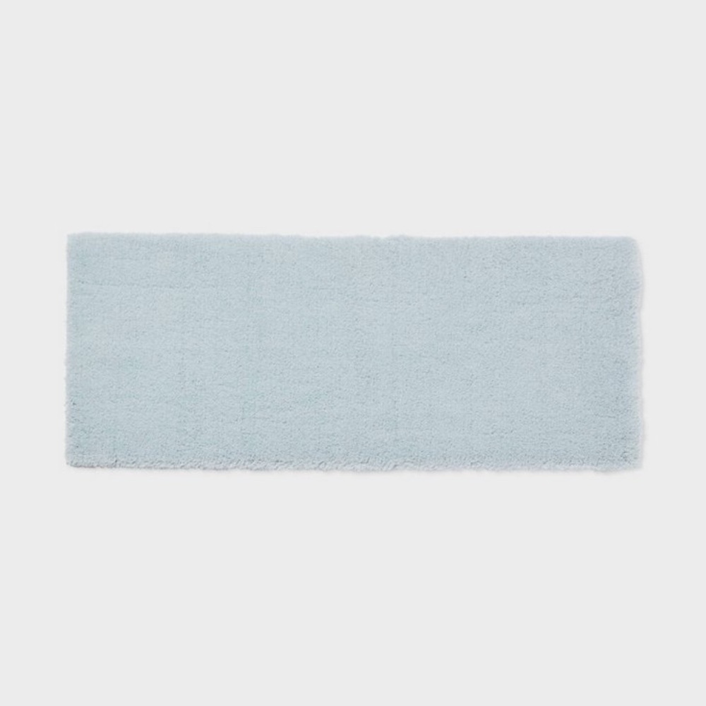 Threshold™ Spa Plush Bath Rug in Light Blue NEW